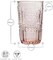 Bormioli Rocco Romantic Set Of 6 Tumbler Glasses, 11.5 Oz -Cotton Candy Pink
